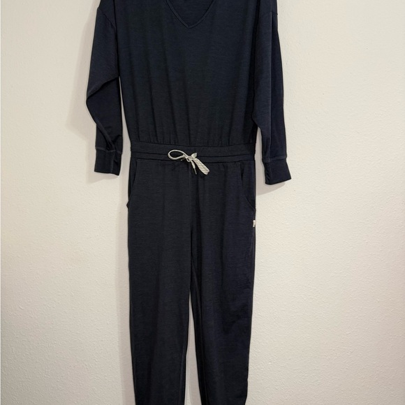 Vuori Lux Long Sleeve Navy Jumpsuit - Picture 3 of 5